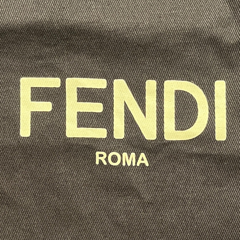 Fendi Black Drawstring Dust Bag Approximately 11.75” Wide by 11.5” tall - Picture 2 of 7